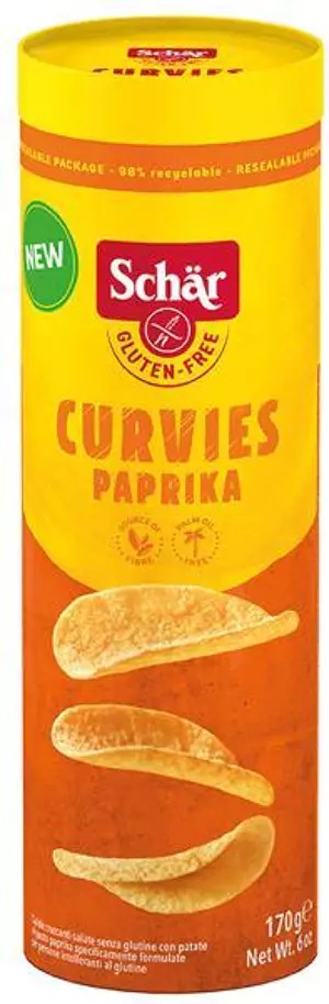 Chipsy Curvies Paprika 170g Schar