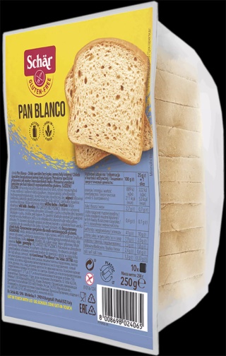 Chleb Pan Blanco (jasny) 250g Schar x8