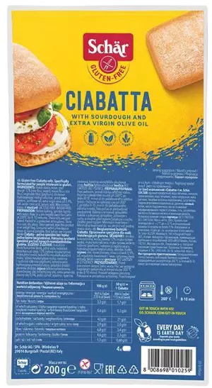 Ciabatta (4x50g) Schar