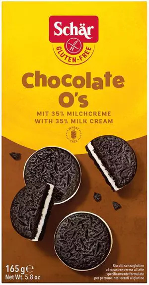 Ciastka Chocolate O's 165g Schar