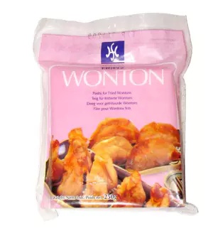 Ciasto Wonton cienkie 250g (RÓŻOWE) smaż.
