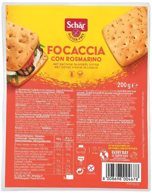 Focaccia con Rosmarino (3x66g) Schar