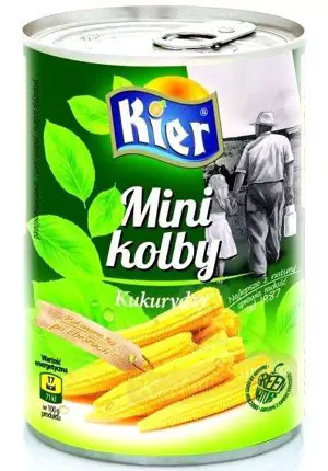Kukurydza mini kolby 425g Kier Kukurydza mini kolby 425g Kier