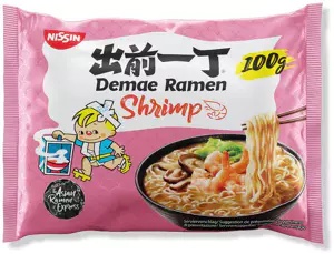 Makar.inst.Demae Ramen Shrimp 100g Nissin