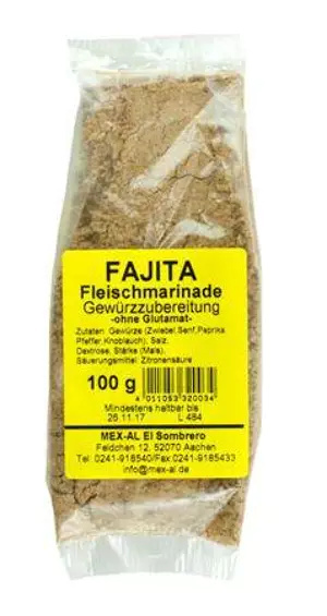 Marynata Fajita 100g Mex-Al