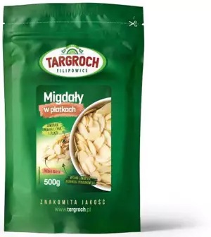 Migdały płatki (1-1,2mm) blansz.500g Targroch