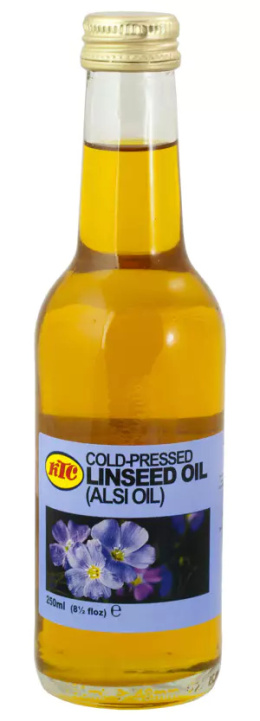 Olej lniany zimno tłocz.250ml KTC e