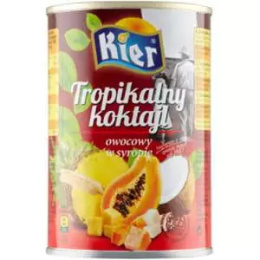 Owoce tropikalne w syropie 1500g/2950g Kier