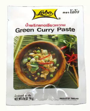 Pasta Curry Green 50g Lobo