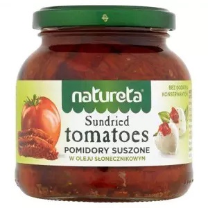 Pomidory sundried suszone 130g w oleju 270g Natureta