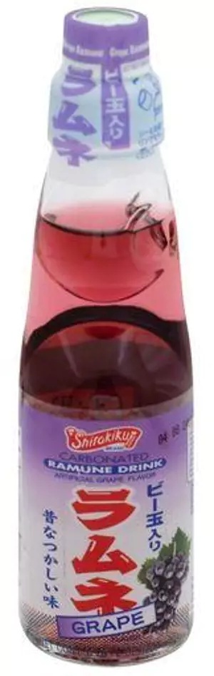 Ramune Grape lemoniada 200ml Shirakiku