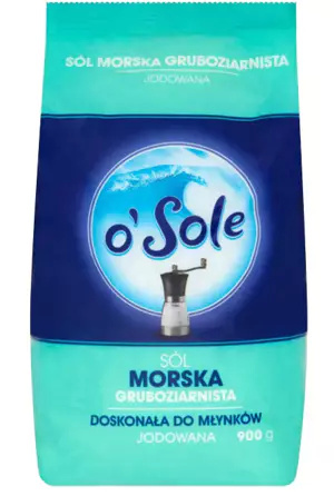 Sól morska gruboziarnista 900g o'Sole