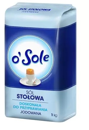 Sól stołowa jodowana 1kg o'Sole