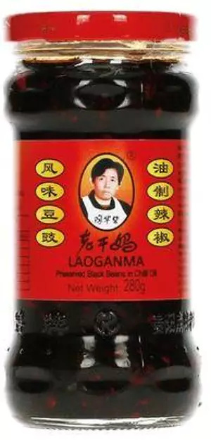 Czarna fasola Soji w oleju Chili 280g LaoGanMa Czarna fasola Soji w oleju Chili 280g LaoGanMa