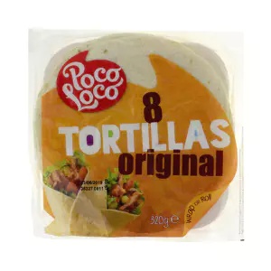 Tortilla Original 20cm,8szt, 320g Poco Loco p