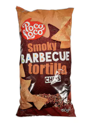 Tortilla chips Smoky Barbecue 450g Poco Loco Tortilla chips Smoky Barbecue 450g Poco Loco