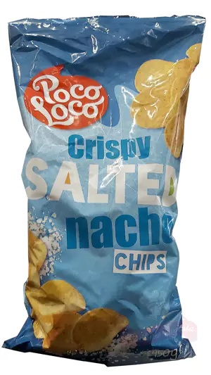 Tortilla chips natur.okrągł.Crispy Salted Nacho 450g Poco Loco