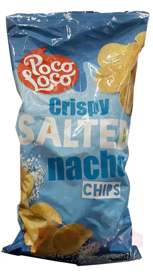 Tortilla chips natur.okrągł.Crispy Salted Nacho 450g Poco Loco