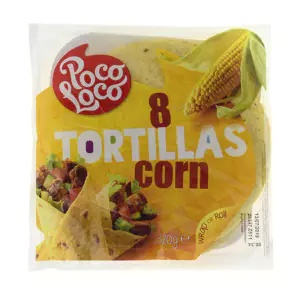 Tortilla kukurydziana Corn 20cm,8szt,320g Poco Loco