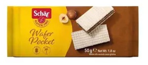 Wafle orzech.Wafer Pocket, 50g Schar