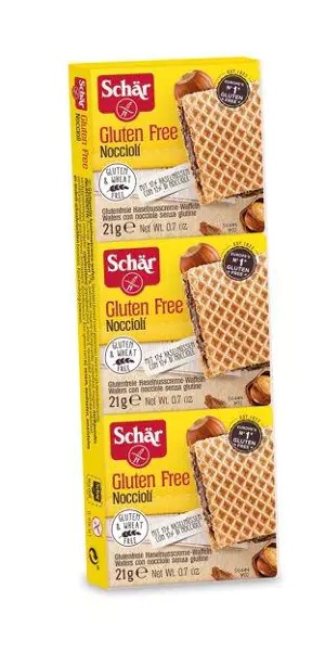 Wafle orzechowe Noccioli 3x21g, Schar p