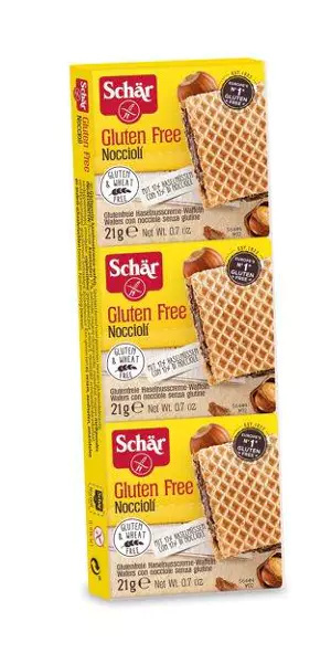 Wafle orzechowe Noccioli 3x21g, Schar p