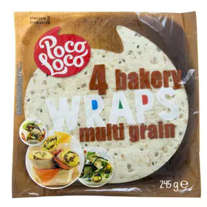 Wraps Multi Grain 25cm, 4szt, 245g Poco Loco