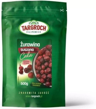 Żurawina suszona cała 500g Targroch