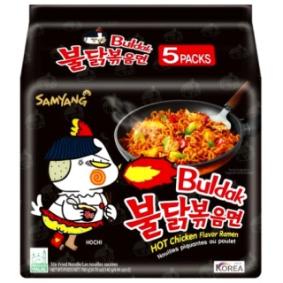 Makaron Ramen Ostry Kurczak Samyang 140 g (5 sztuk)