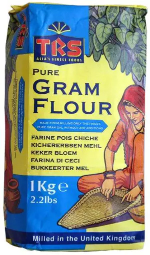 Mąka Gram Flour z cieciorki Gram 1kg TRS Mąka Gram Flour z cieciorki Gram 1kg TRS