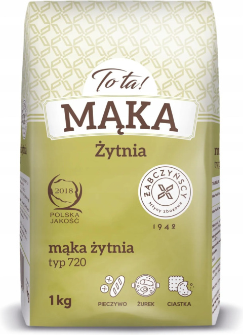 Mąka Żytnia Tota! typ 720 1kg