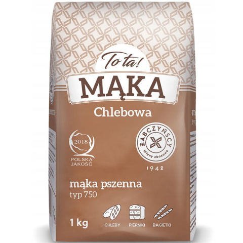 Mąka pszenna 750 1kg Tota! Chlebowa