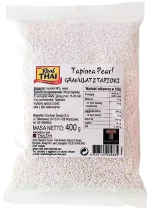 Tapioka perła drobna 400g Real Thai