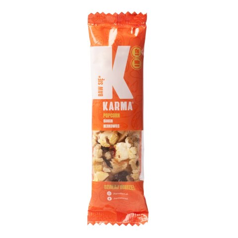 Baton popcorn, banan, nerkowiec 35 g Baton popcorn, banan, nerkowiec 35 g