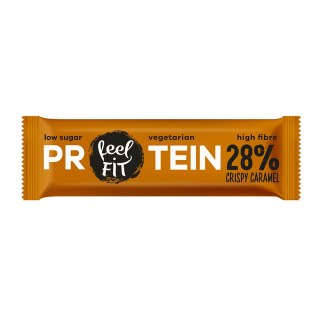 Baton proteinowy 28% Chrupiący Carmel bez dodatku cukru 40 g