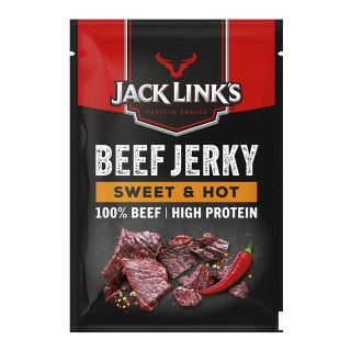 Beef Jerky: Wołowina w kawałkach: suszona i wędzona. Sweet & Hot 60 g
