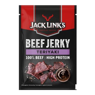 Beef Jerky: Wołowina w kawałkach: suszona i wędzona. Teriyaki 60 g