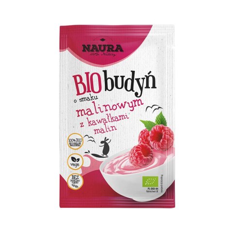 Budyń o smaku malinowym BIO 38 g Budyń o smaku malinowym BIO 38 g