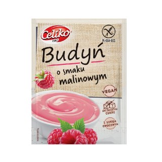 Budyń o smaku malinowym bezglutenowy bez dodatku cukru 40 g
