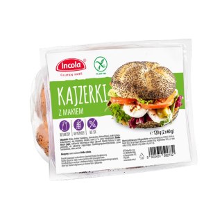 Bułka kajzerka z makiem bezglutenowa bez laktozy 2 x 60 g