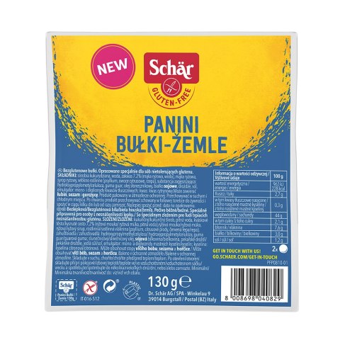 Bułki Panini bezglutenowe 130g Bułki Panini bezglutenowe 130g