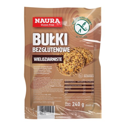 Bułki bezglutenowe wieloziarniste 240 g Bułki bezglutenowe wieloziarniste 240 g