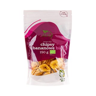 Chipsy bananowe ekologiczne BIO bez laktozy 150 g