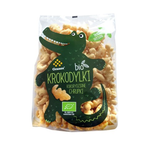 Chrupki kukurydziane Krokodylki BIO 80 g Chrupki kukurydziane Krokodylki BIO 80 g