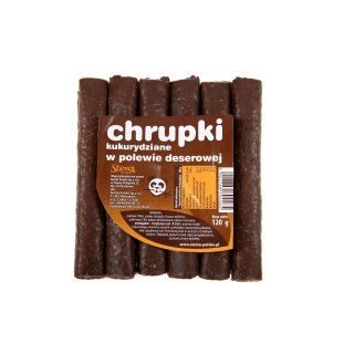 Chrupki kukurydziane w polewie czekoladowo-deserowej 120 g