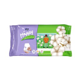 Chusteczki nasączone z naturalnymi proteinami jedwabiu oraz wyciągiem z bawełny dla dzieci 64 szt.