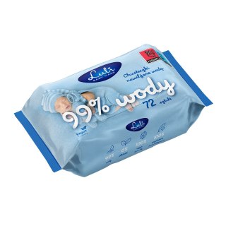 Chusteczki nawilżane w 99% wodą 72 szt.