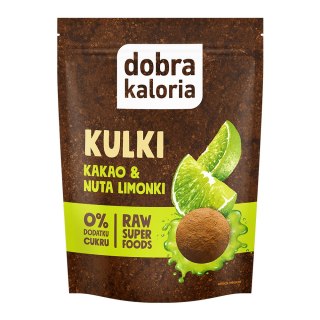 Ciasteczka-kulki Kakao&Nuta limonki bez cukru 65 g