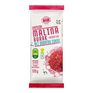 Ciasteczka malina + burak + nasiona chia bezglutenowe 120 g