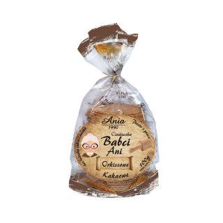 Ciasteczka orkiszowo-kakaowe bez dodatku cukru 100 g